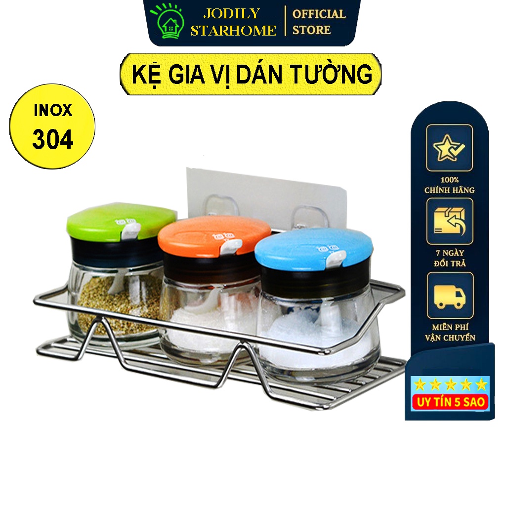 Kệ Inox 304 Dán Tường Để Đồ Nhà Tắm Nhà Vệ Sinh Tiện Dụng Jodily StarHome