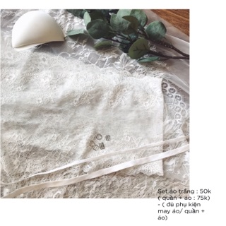Set phụ liệu may áo bra