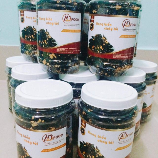COMBO 18 HỦ RONG BIỂN CHÁY TỎI NHÀ LÀM 70g