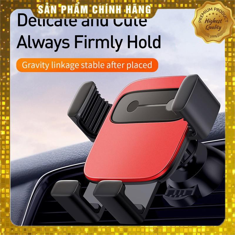 Giá đỡ điện thoại chính hãng Baseus Cube Gravity phiên bản ẹp cửa khe gió trang bị auto Lock / Unlock dùng trên ô tô