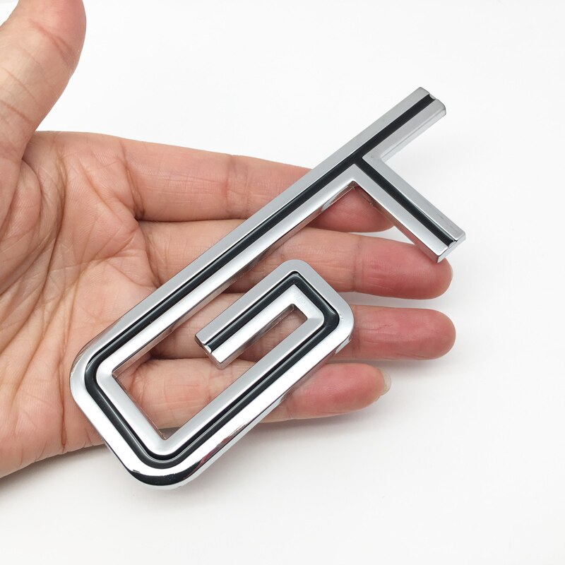 Kiểu dáng xe hơi ❥ ❈ kim loại GT Logo Biểu tượng Huy hiệu cốp sau Nhãn dán Decal Dán cho BMW X6 X5 cho Ford Mustang Focus cho Peugeot