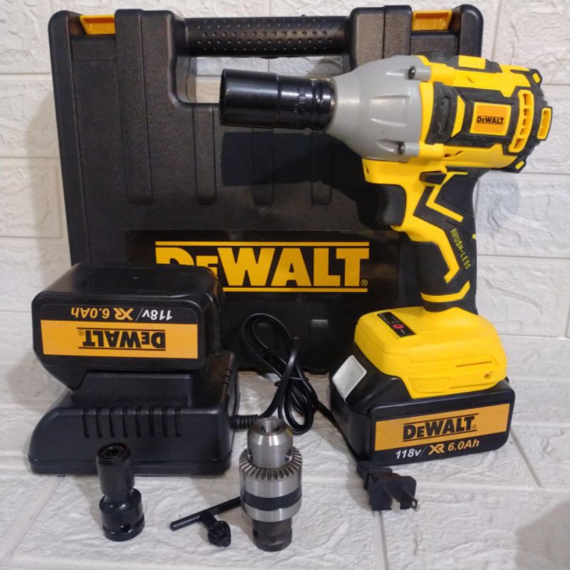 Máy siết bu lông dewalt không chổi than dewalt pin 10cell, chạy khoẻ, đa năng, giá siêu hấp dẫn