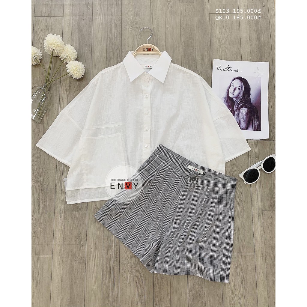 Áo Sơ Mi Kiểu Cotton ENVY - S103