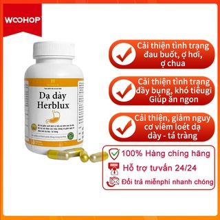 WooHop Viên Uống Dạ Dày Herblux - Giảm viêm loét dạ dày, tá tràng, trào ngược dạ dày thực quản