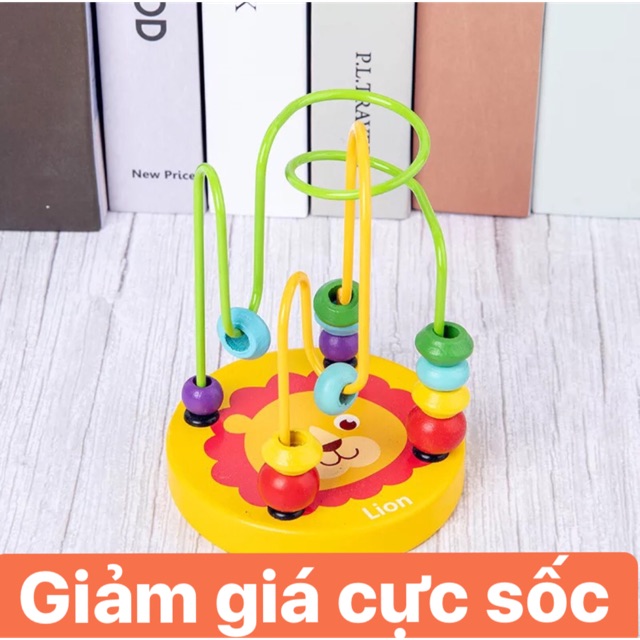 Đồ chơi luồn hạt gỗ