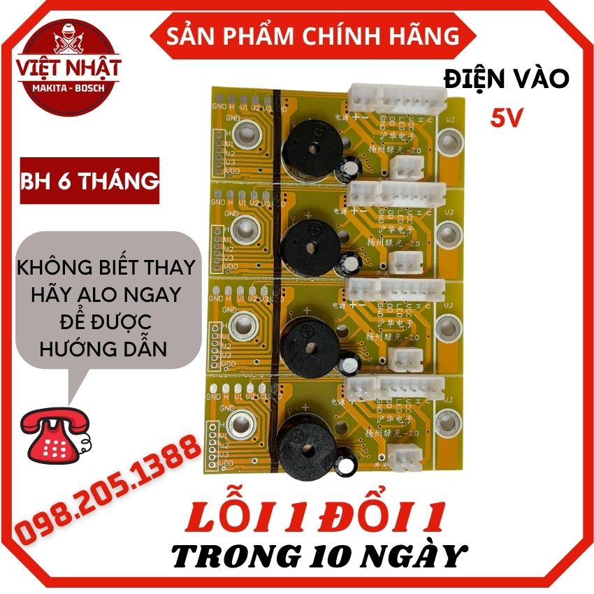 Mạch điều khiển máy cân bằng laze 5 tia xanh - Linh kiện sửa chữa máy cân mực laze