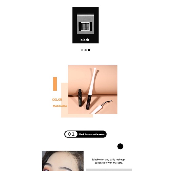 Mascara Trang Điểm Lông Mi Màu Nâu Đen Chống Nước Lâu Trôi Hiệu NOVO | BigBuy360 - bigbuy360.vn