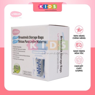 Hộp 60 Túi trữ sữa mẹ Unimom Compact không có BPA 210ml