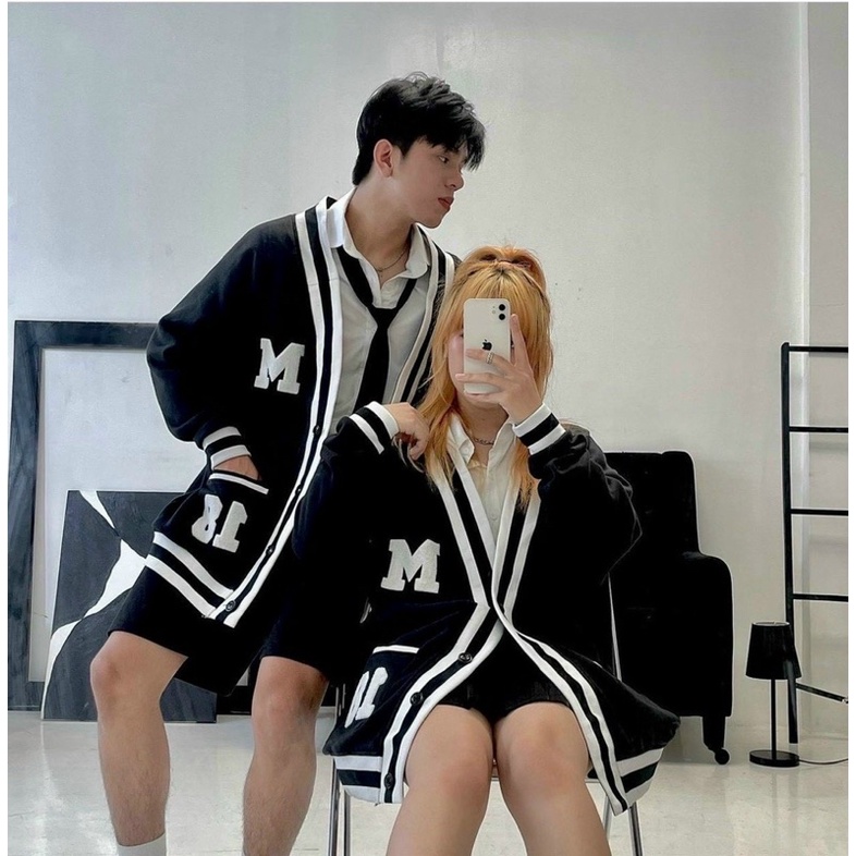 Áo cardigan Marcus18 Phối viền Unisex Form Rộng