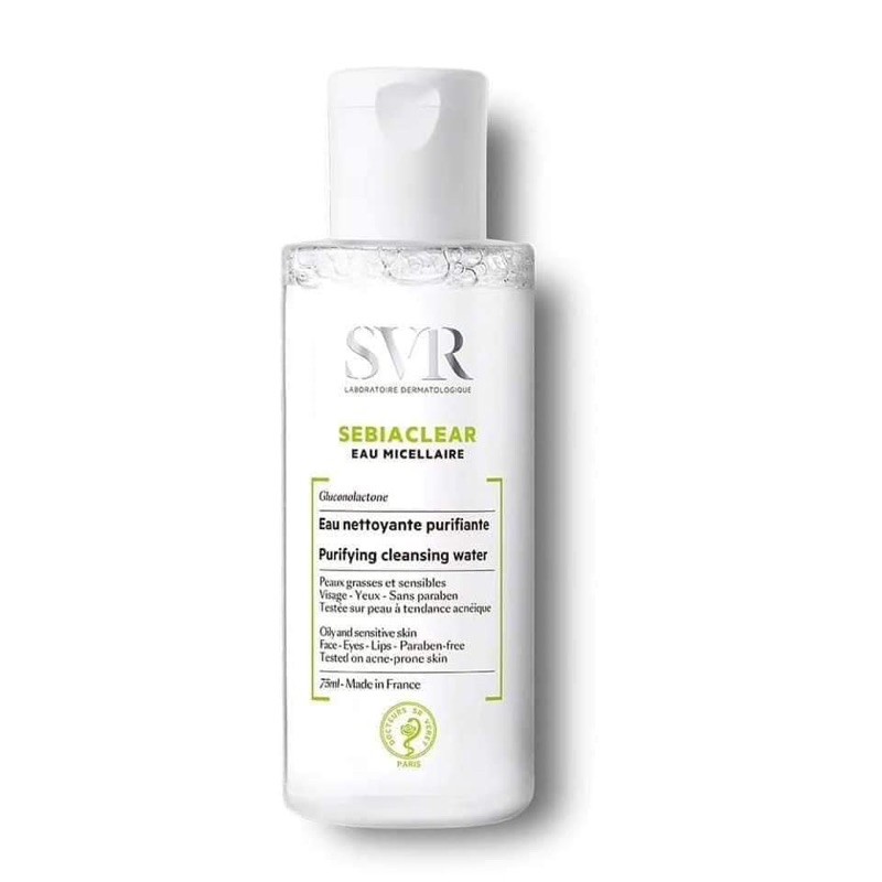 TẨY TRANG SVR SEBIACLEAR EAU MICELLAIRE 75ml CHO DA DẦU MỤN