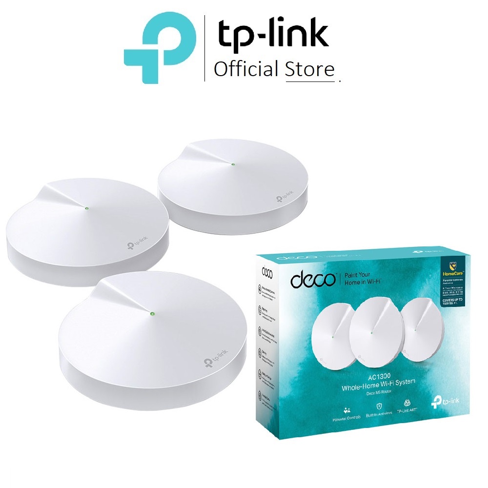 Hệ thống Wi-Fi Mesh cho Gia đình TP-Link AC1300 DECO M5 3 Pack