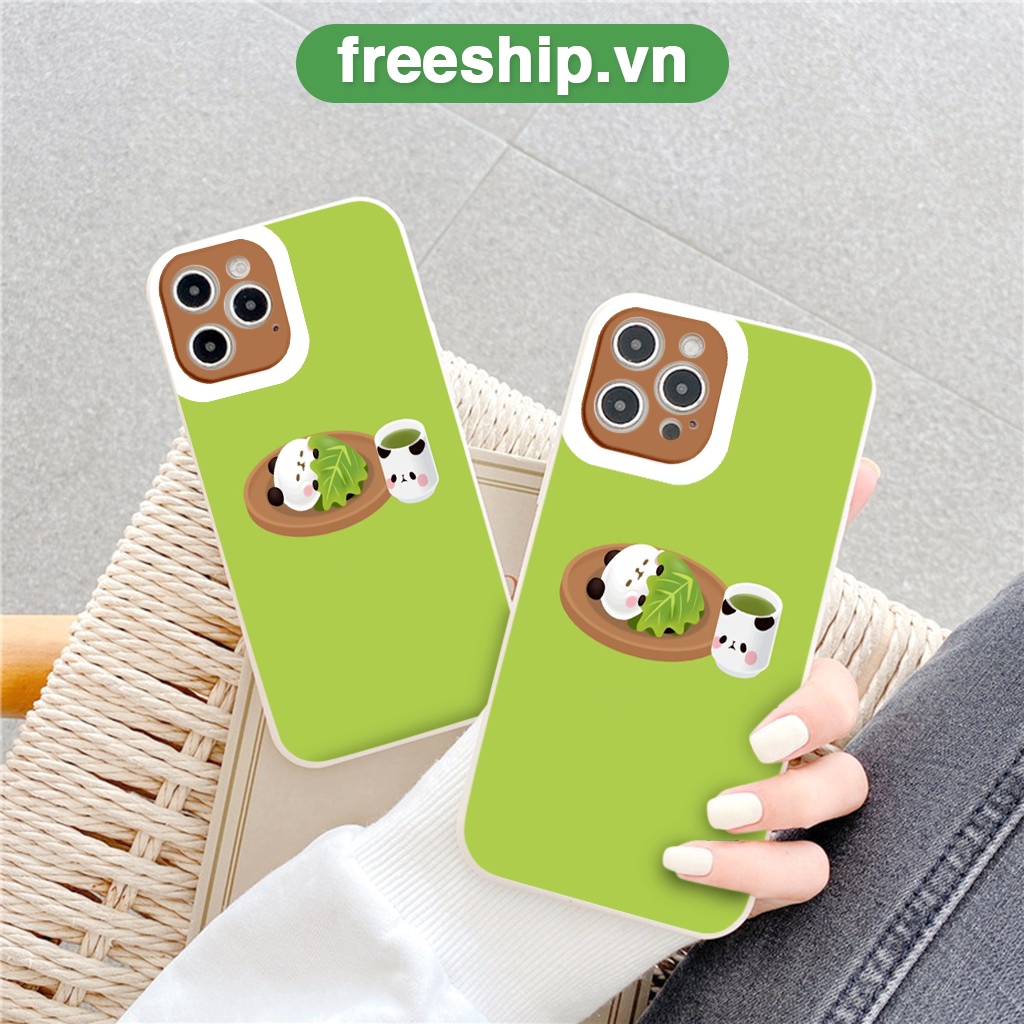 Ốp lưng iphone gấu nền xanh lá đáng yêu bảo vệ camera ốp iphone6/6plus/6s/6splus/7/7plus/8/8plus/x/xr/xs/11/12/13/pro/ma