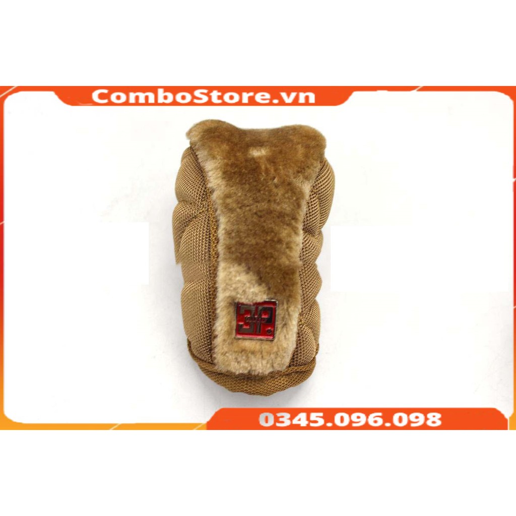Bọc cần số ô tô - bọc cần số xe hơi vải nhung cao cấp chính hãng 3P