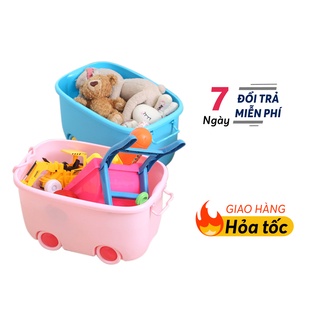 Thùng nhựa đựng đồ chơi cho bé có bánh xe