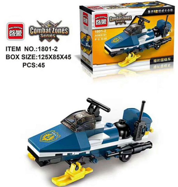 BỘ LẮP RÁP KIỂU LEGO QMAN 1801[8 TRONG 1] XẾP HÌNH MÁY BAY TRỰC THĂNG