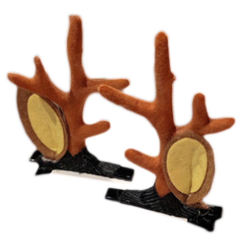 Kẹp Tóc Hình Sừng Hươu Phong Cách Giáng Sinh