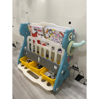 Kệ sách Khủng Long 2in1-kệ sách, kệ đồ chơi