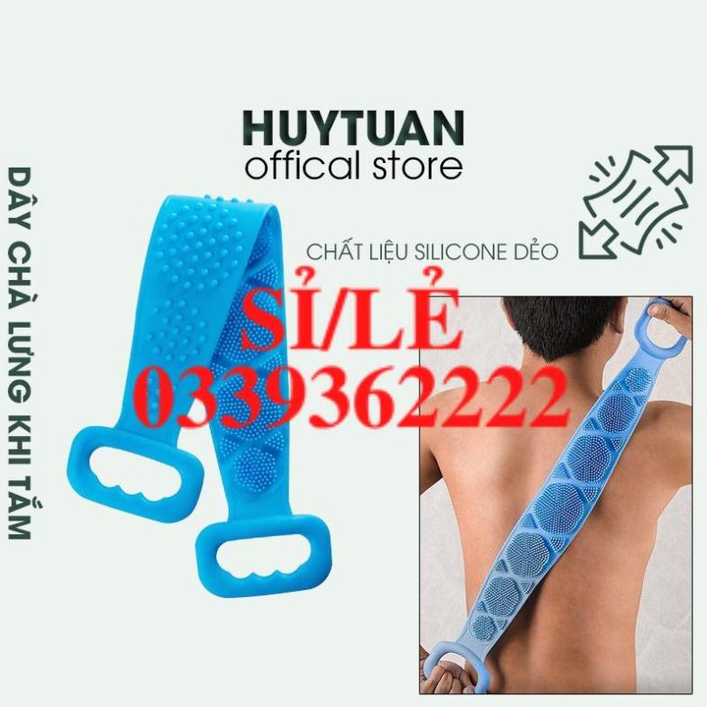 [ COCOLOVE ] Dây chà lưng - đai chà lưng cọ lưng silicon 2 mặt gai tẩy tế bào chết  HAIANHSHOP