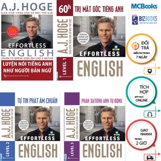 Sách - Combo Trọn Bộ 4 Cuốn Effortless English - Phương Pháp Học Tiếng Anh Giao Tiếp Hiệu Quả Nhất Mcbooks