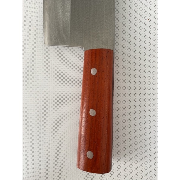 Dao chặt xương bằng thép Nhật trắng không gỉ - Chuôi gỗ - thương hiệu làng rèn Lý Nhân