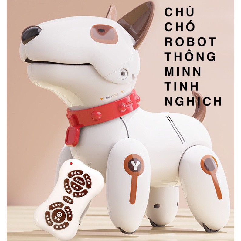 Chú chó robot thông minh tinh nghịch điều khiển từ xa lập trình 12 chức năng (Robot dog)