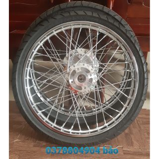 bánh căm xe EXCITER 135 gồm [ căm đùm niềng + vỏ ruột] niềng sắt union
