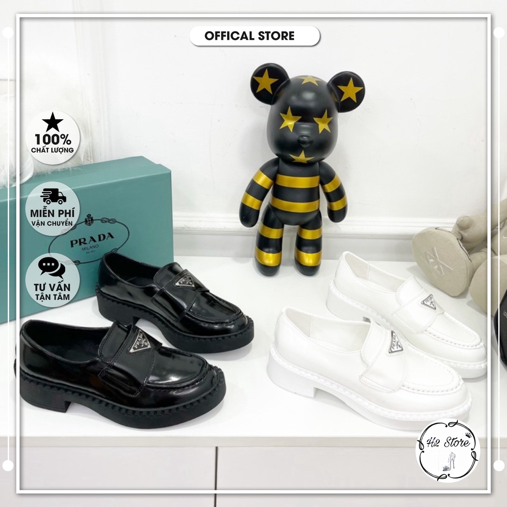 👠👟 Giày đế cao prada da bóng fullbox ⚡