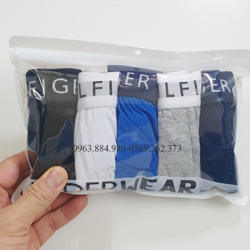 Combo 5 quần lót nam T.01 dáng sịp đùi chất cotton cạp dệt nhiều màu cho anh em- ảnh, video shop làm
