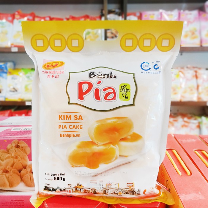 ☢️Bánh Pía Kim Sa Tân Huê Viên 480gr (túi 12 bánh nhỏ)