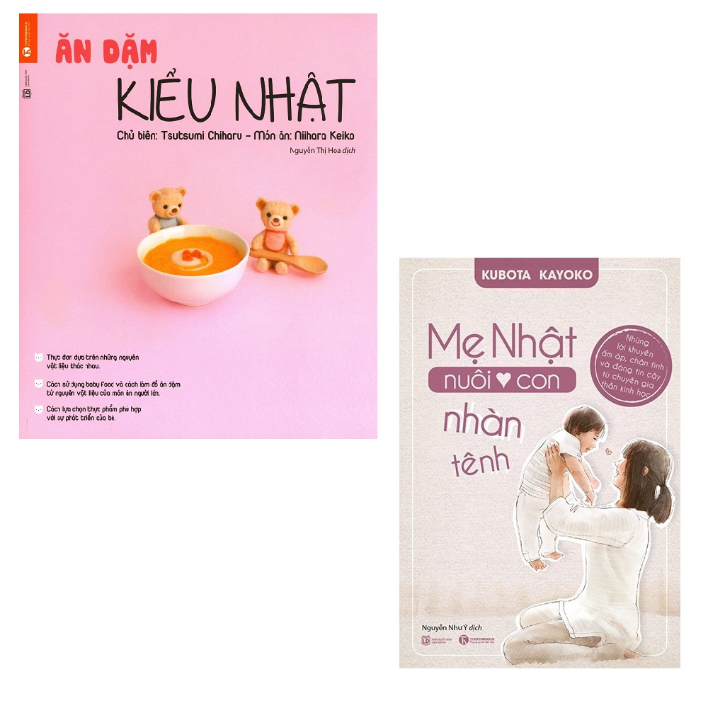 Sách - Combo Ăn Dặm Kiểu Nhật + Mẹ Nhật Nuôi Con Nhàn Tênh