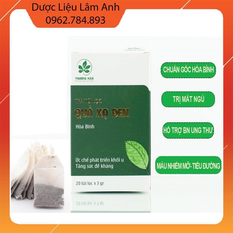 Trà túi lọc quả xạ đen đạt chuẩn GMP-WHO (20 gói x 3gr)