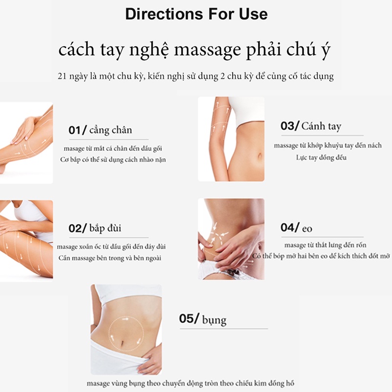 Kem tan mỡ tan mỡ bụng sau sinh gel giảm mỡ bụng săn chắc da ngăn ngừa tích tụ mỡ mới hiệu quả an toàn