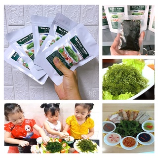 Rong Nho Khô 1kg/10 gói - Rong Nho tách nước Nha Trang