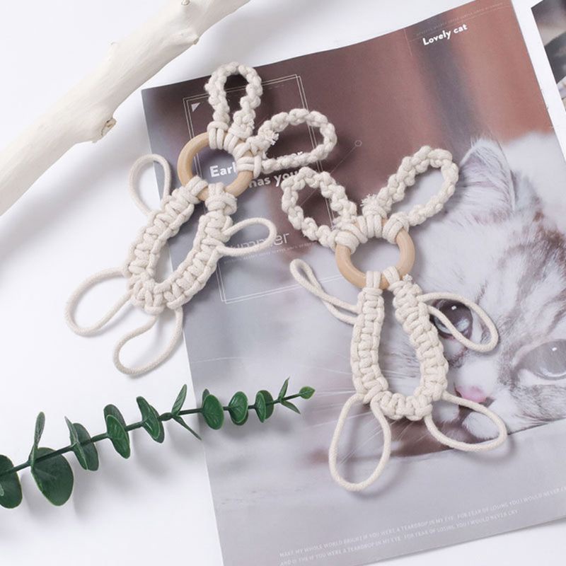 Đồ chơi gặm nướu bằng gỗ tự nhiên cho bé