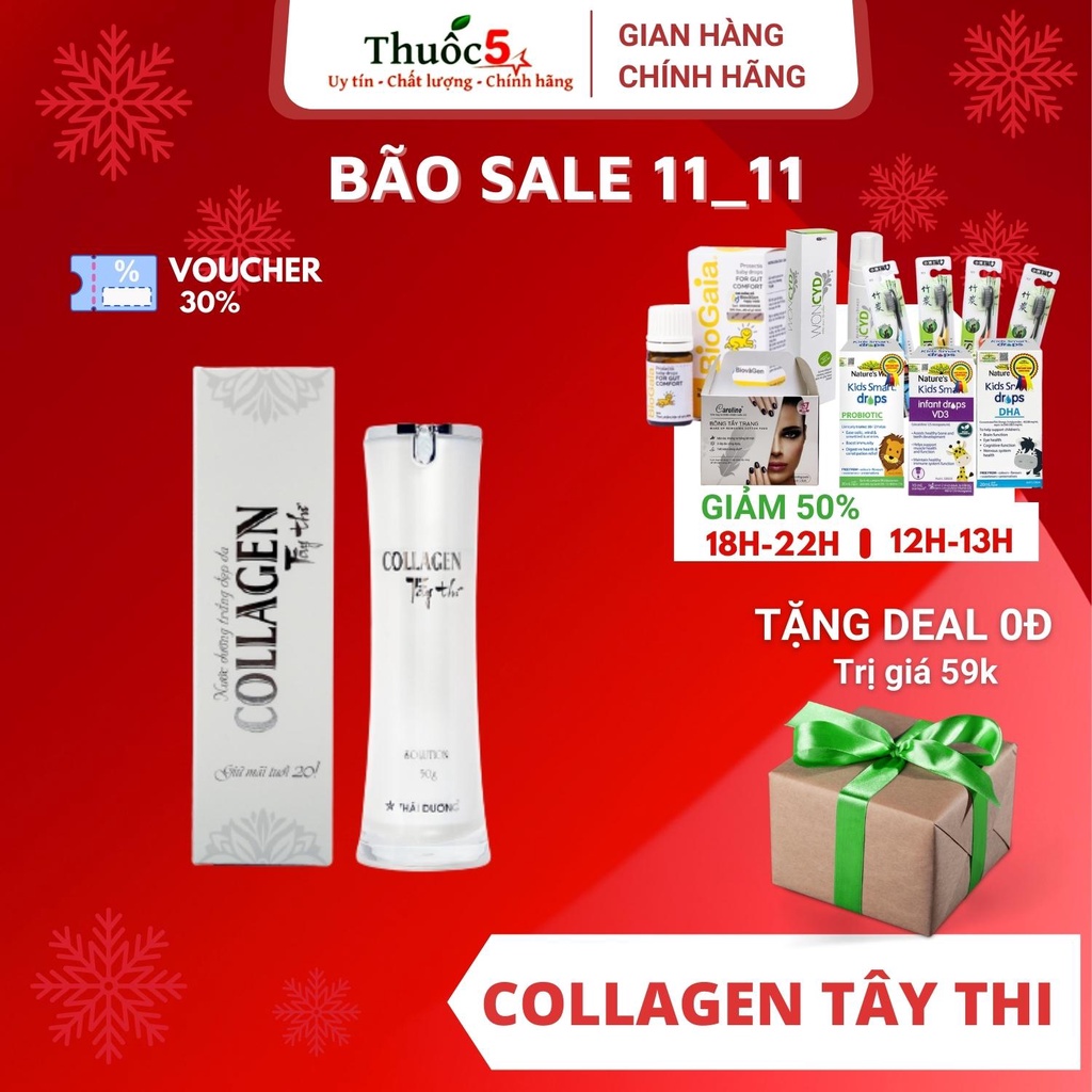 [GIÁ GỐC] Kem dưỡng collagen Tây Thi chai 30 gam