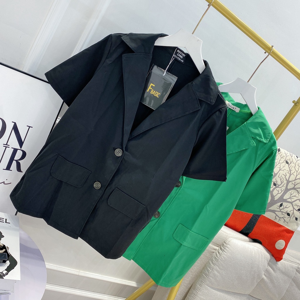 Áo vest blazer 2 màu siêu treng áo khoác công sở nữ HN734