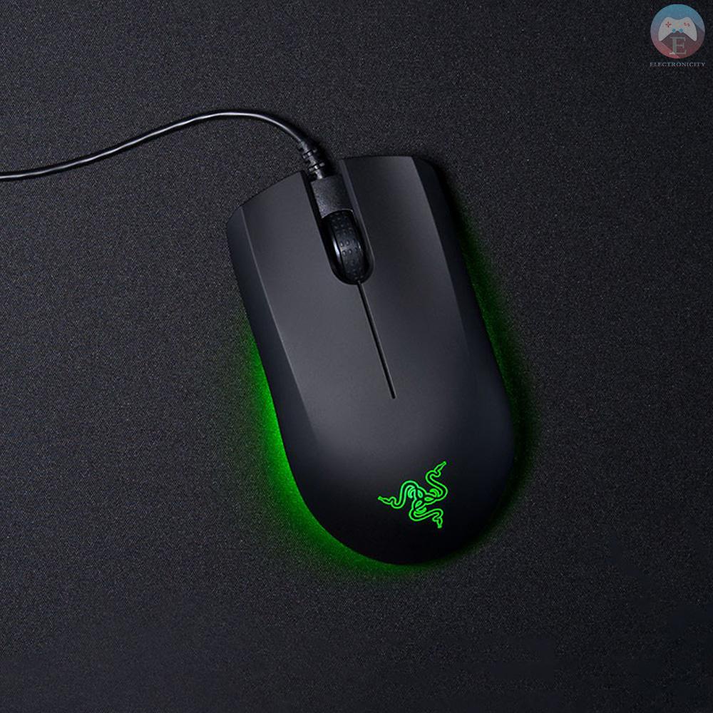 Ĕ  Razer Abyssus Essential Optical Gaming Mouse w/True 7200 DPI Optical Sensor/3 Hyperesponse Buttons Powered by Razer Chroma Ambidextrous Ergonomic Wired Computer Mice for Windows PC Gamers