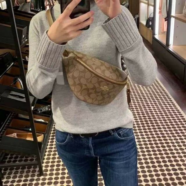 Túi Coach bao tử đeo chéo dư chuẩn Authentic