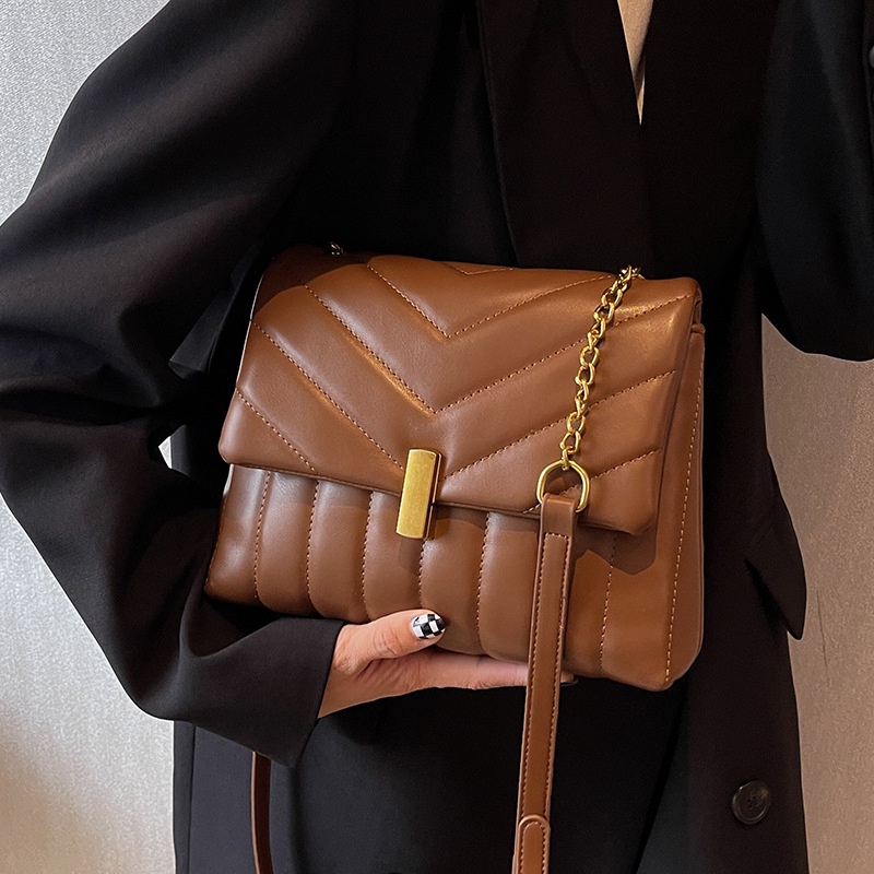 Túi đeo chéo IELGY màu sắc đơn giản phong cách retro cho nữ