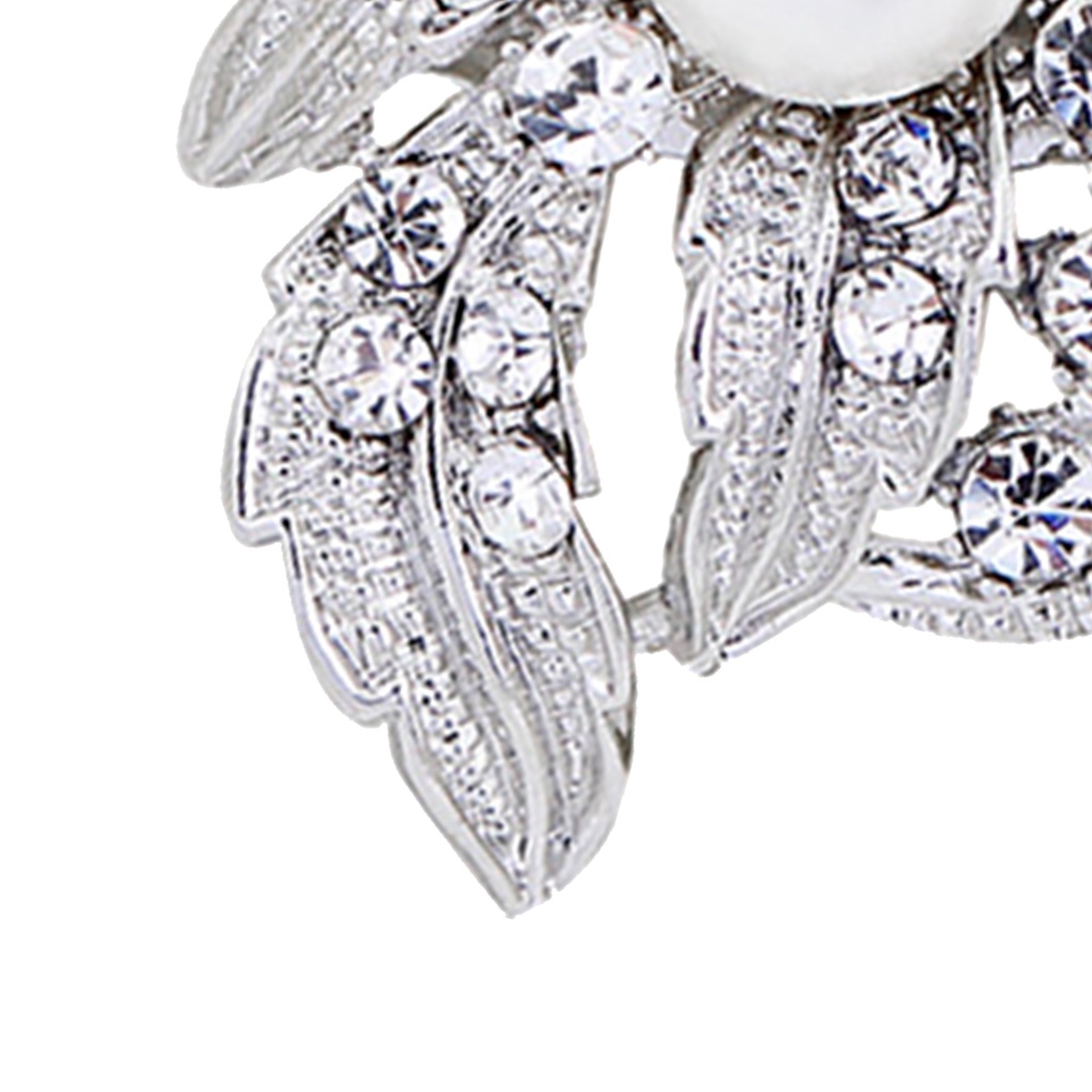 Ghim cài áo đính kim cương và ngọc trai thời trang cho nữ