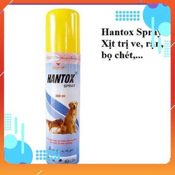 [FREESHIP] Thuốc Xịt Hantox Trị Ve, rận, bọ chét cho chó mèo