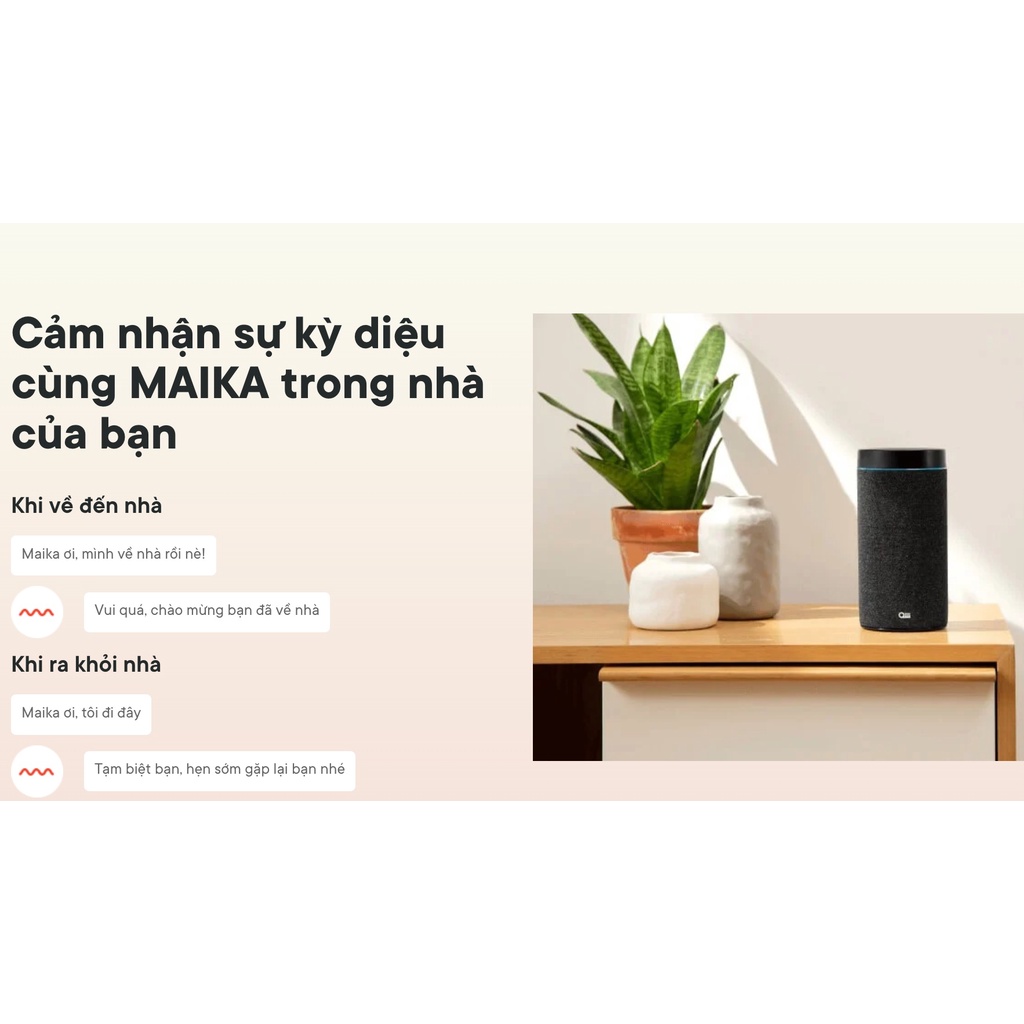 Loa thông minh Maika / Google Home Mini, kết nối Wifi 2.4/5GHz -