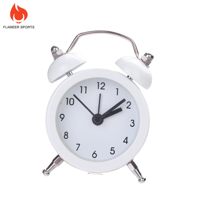 Flameer Sports  Portable Mini Round Battery Digital Alarm Clock Desktop Table Clock