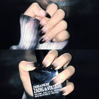 Móng tay giả dài nhọn mix màu sắc cá tính 24 miếng nails giả KÈM KEO DÁN