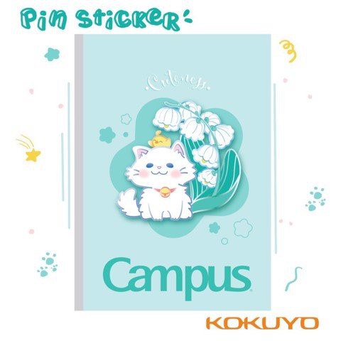 [GIAO HỎA TỐC] Vở KN Campus Pin Sticker 120 trang - Mua 10 tặng 1