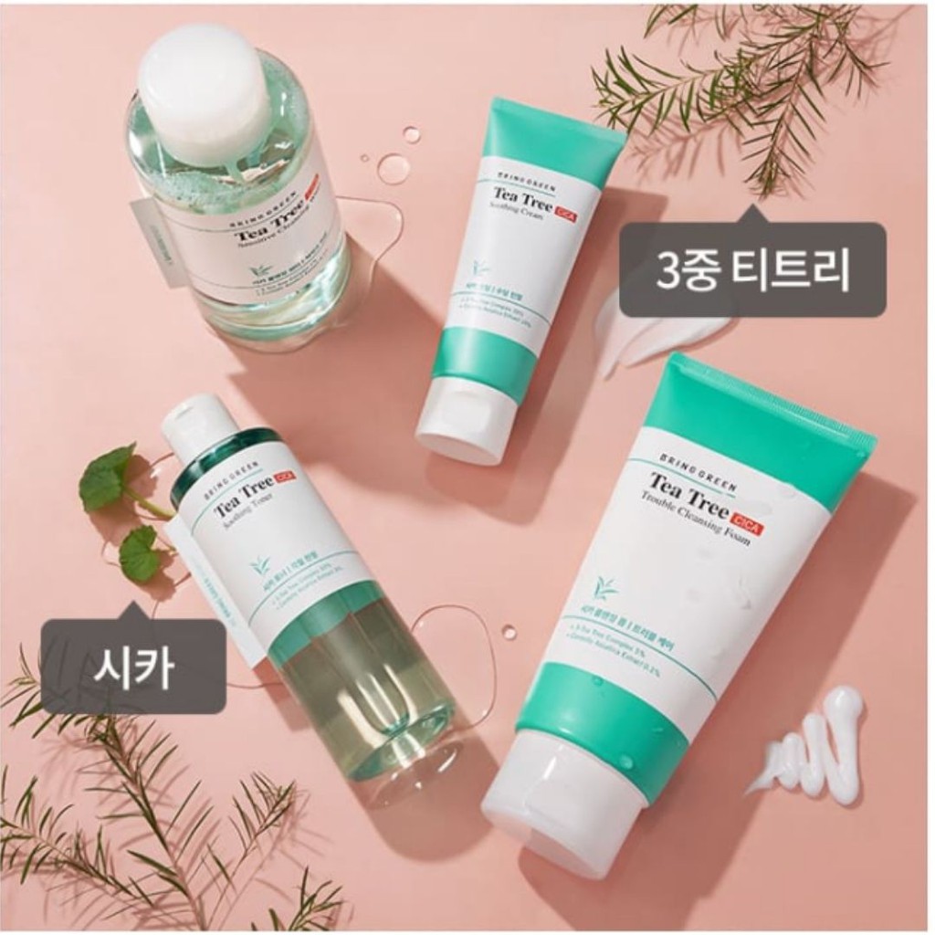 Sữa rửa mặt Bring Green Tea tree Cica Trouble Cleansing Foam (#bringgreen)