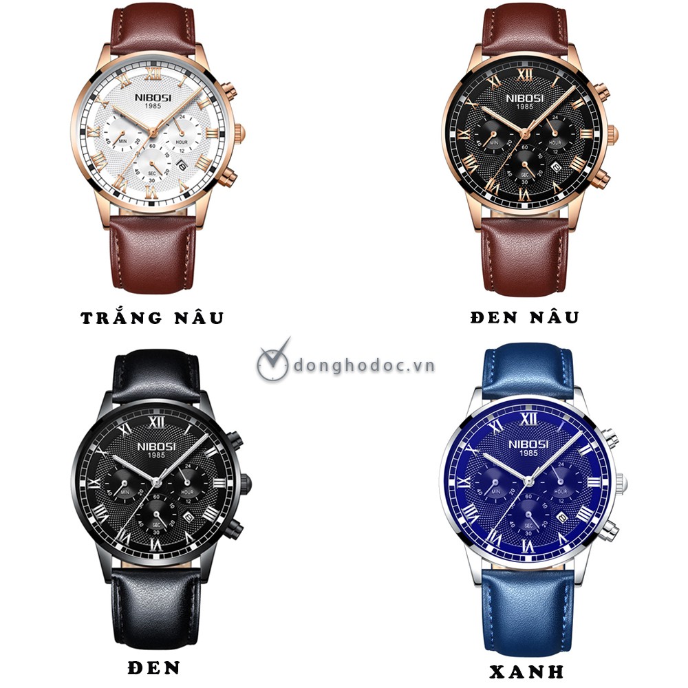 Đồng Hồ Nam NIBOSI 2339 Vân Sọc 3D Hiện Đại – Chạy Full Kim – Chống Nước Cực Tốt. | BigBuy360 - bigbuy360.vn