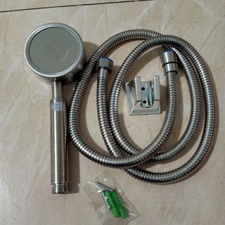 Bộ vòi sen tăng áp - Tay sen Tăng Áp Nhôm Hoặc INOX Tròn - Tăng Áp Lên Tới 300%