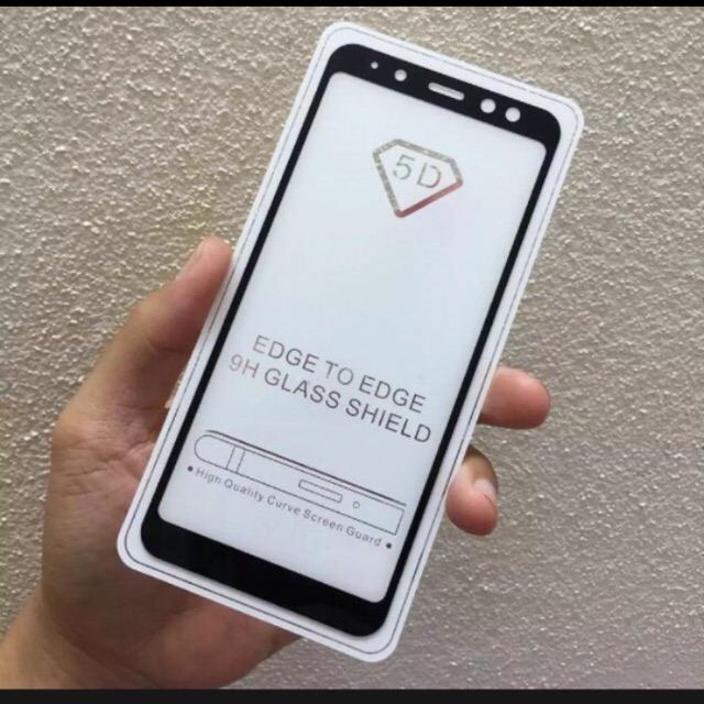 Kính cường lực 5D Full màn Galaxy A8 Plus 2018/A8+ - Full keo toàn màn hình