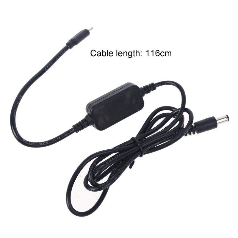 CRE  Type C USB C PD to 9V 12V 15V 20V 5.5x2.5mm Conveter Cable with Output Voltage Display for Wifi Router LED Light CCTV Camera Fan and more